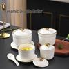 Ceramic Double Boiler Stew Cup with Lid