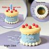3D Weiche Gummi Mini Cupcake Dekoration Ornamente für Kindergeburtstagsverkleidung
