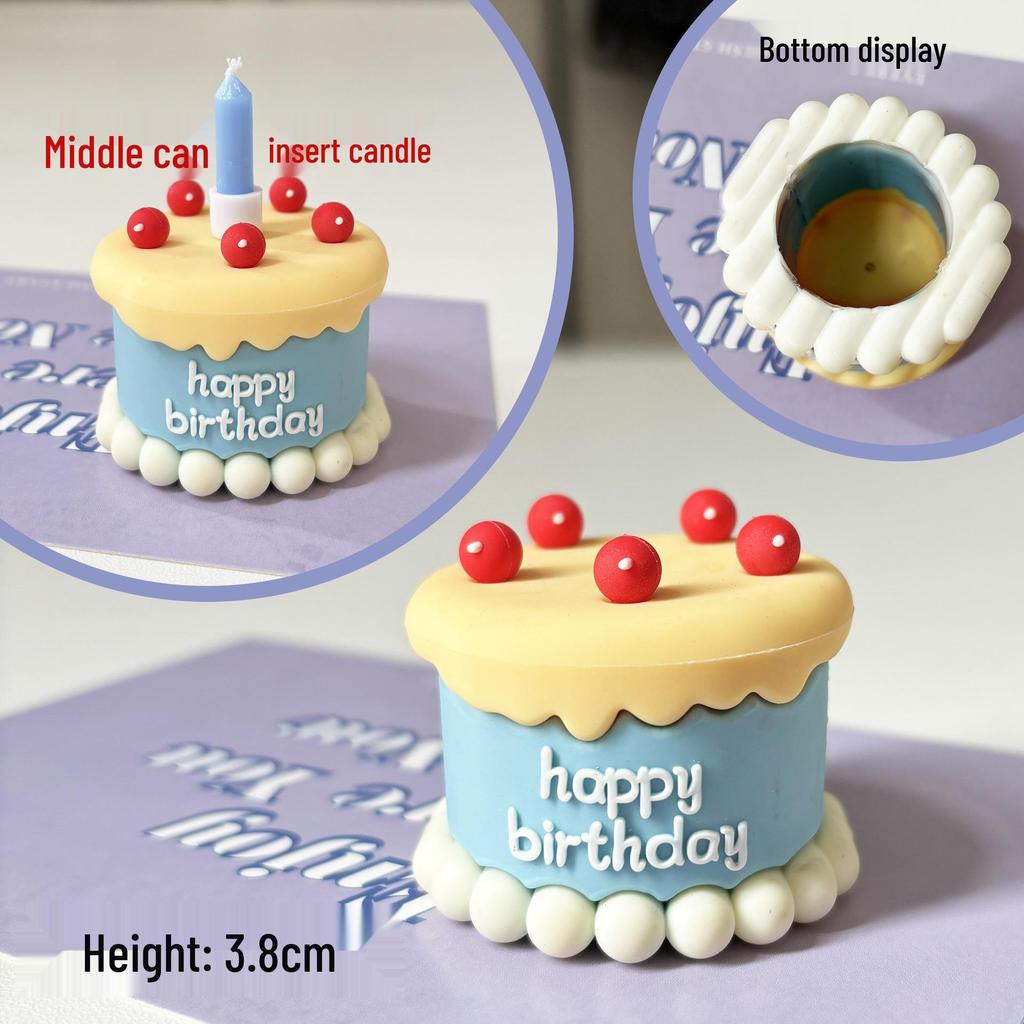 3D Weiche Gummi Mini Cupcake Dekoration Ornamente für Kindergeburtstagsverkleidung