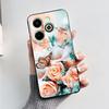 For Infinix Hot 40i Case Hot40i Fashion Marble Black Silicone Soft Phone Case For Infinix Hot 40i 40 i X6528B Back Cover Fundas
