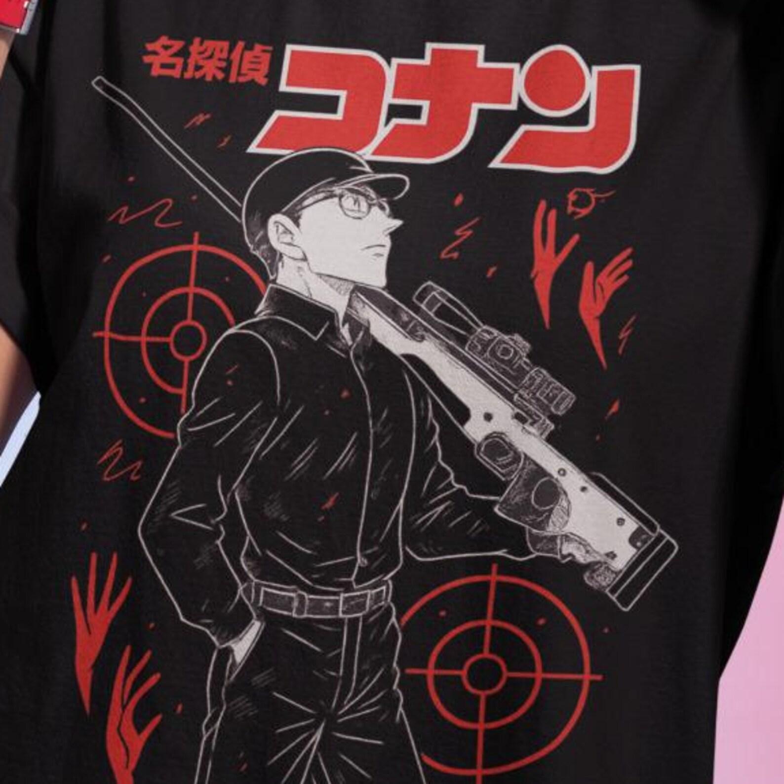 Vintage 90s Detective Conan anime Tshirt 4XL