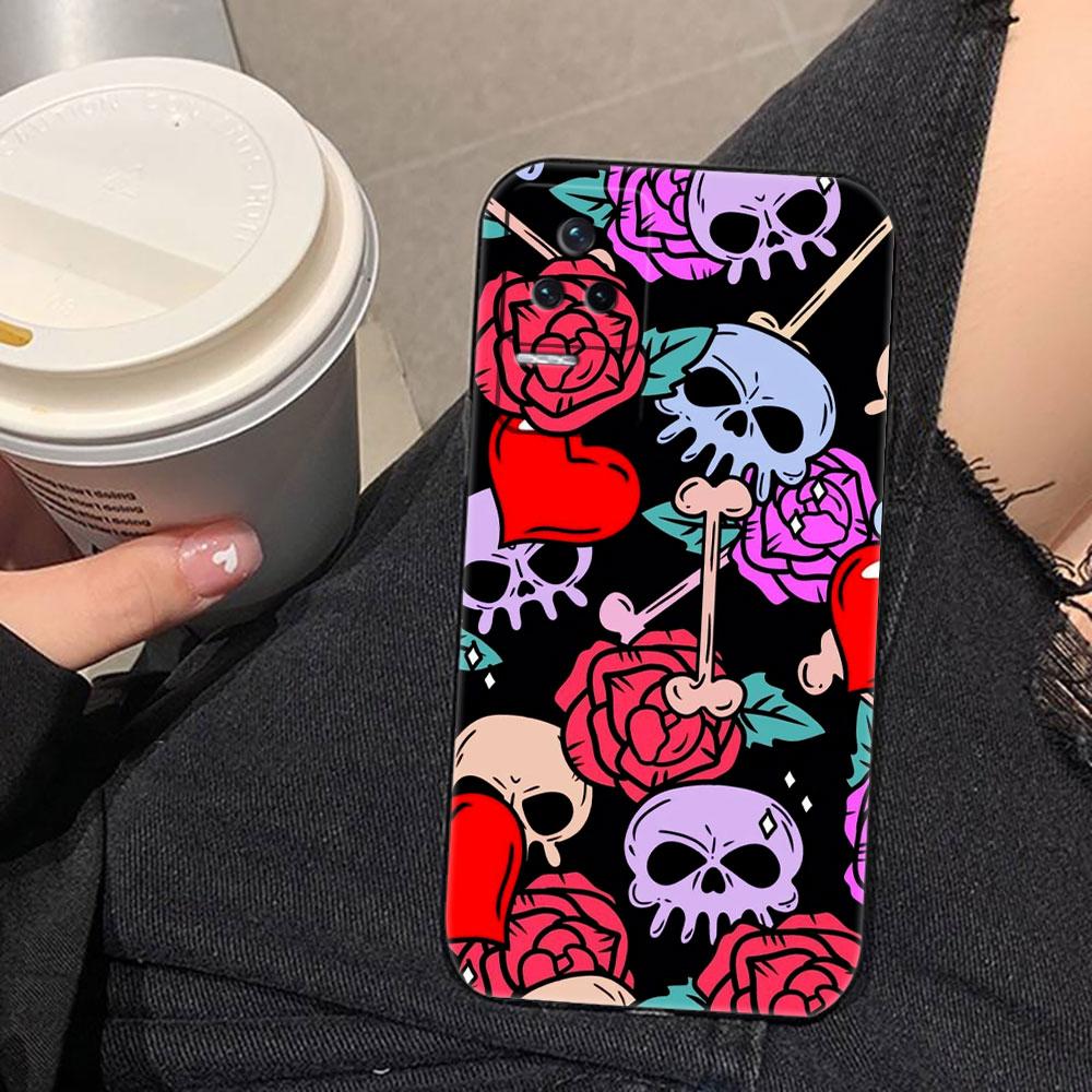

Skull Flower Art Mexico Phone Case For Redmi K60 K40 K30 15 15C 14C 13C 12C 12 10 10C 9T 9C 9A 9 8 8A A1 A2 A3 Pro Plus Cover Redmi A3
