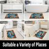 3D Crocodile Rug Flannel Soft Kids Carpet Broken Floor Print Bedroom Kitchen Floor Mat Anti Slip
