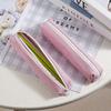 New Simple Mini Pen Bag Thickened Canvas Portable Stationery Organizer Multi-function Small Capacity Pencil Case Universal