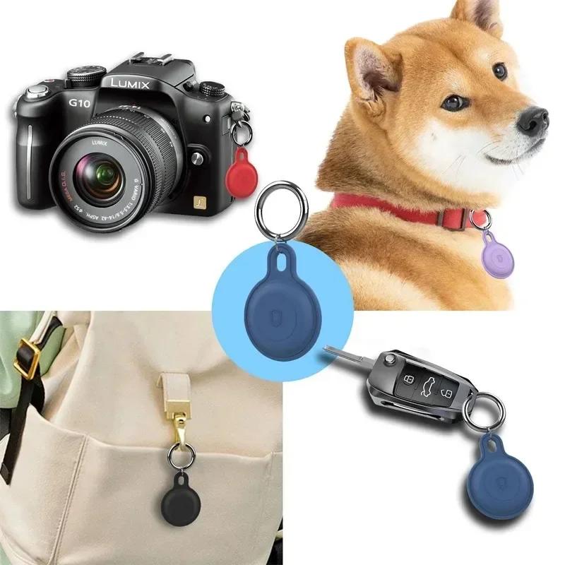 Silicon Keychain for Apple Airtags Case Protective Cover for Travel Waterproof Air Tag Holde Tracker Accessories AirTag Case