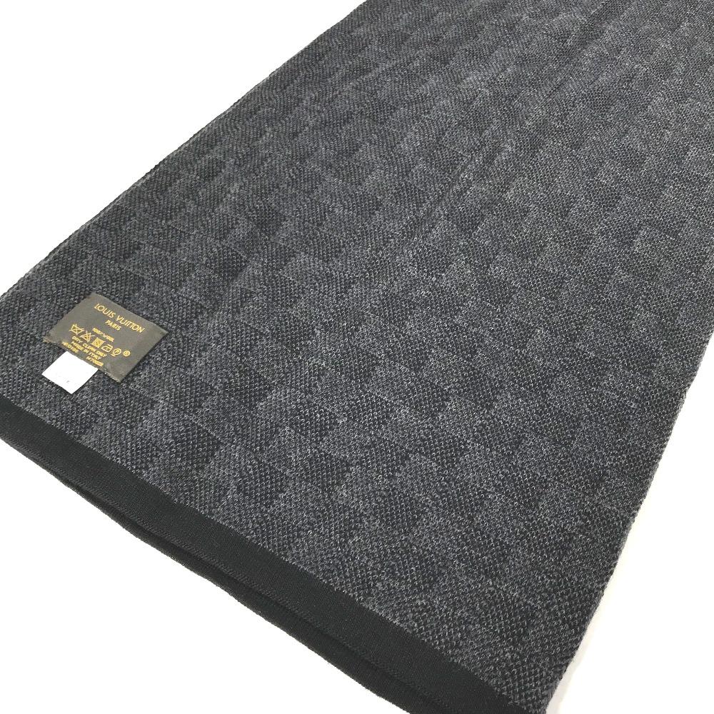 Louis Vuitton M70028 Damier Graphite Echarpes petit Damier  Scarf Black/gray