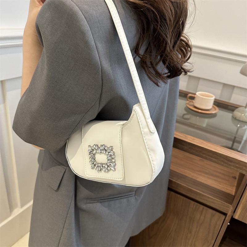 Stylish Spring Fashion Womens Underarm Bag Chic Unique Aesthetic Shoulder Bag In Black Green White Blue Pink Brown