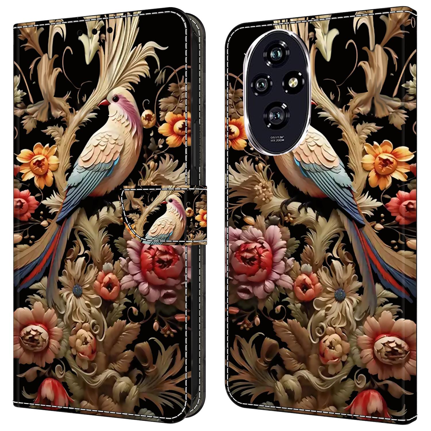 Чехол для Honor 200 5G из ПУ кожи, чехол-кошелек для телефона с подставкой F
