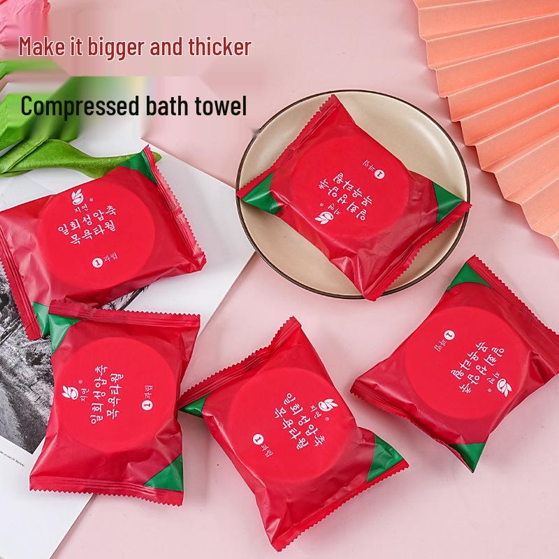 Ultra-Thick, Lint-Free Disposable Compressed Bath Towel - Extra Large and Absorbent for Travel