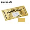 Zdrapka ze złotym biletem Druk wklęsły Zdrapka Odsłoń bilet-niespodziankę Zdrapka z pozdrowieniami