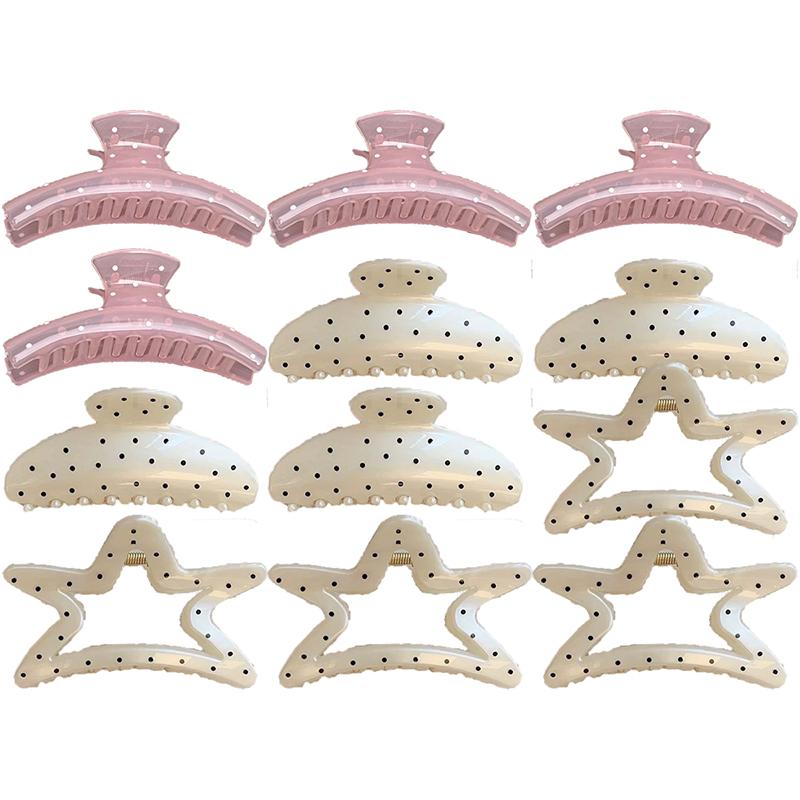 Polka Dot Versatile Hair Clip Feminine Hair Shark Clip Fashion Sweet Hair Accessories