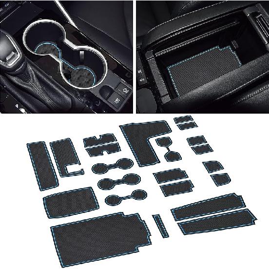 SENSHINE For Toyota Highlander Accessories 2025 -2024 Anti Dust Cup Holder Ert Center Console Shifter Trim Door Packet Mats Premium  Interior 22PC