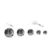 Clear Acrylic Round Beads - Glass-like Finish for DIY Jewelry & Accessories