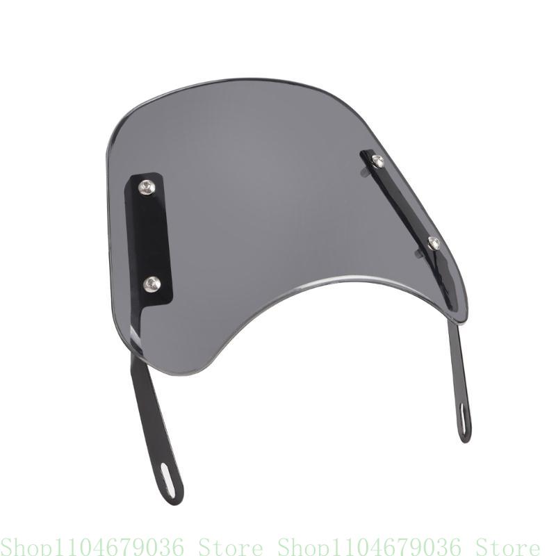 Clear Front Windshield Vintage Wind Deflector Stylish Motorcycle Headlight Wind Deflector Durable Fit for CG125