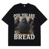 Funny Pigeon Graphic Fashion T-shirts Short-sleeved Hip-hop T-shirts for Men and Women Summer Oversize Cotton Loose T-shirts....