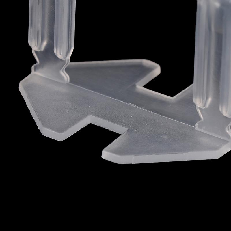 100 de bucăți 1-3 mm Distanțiere de nivelare a plăcilor Kit de cleme pentru sistem Instrumente de construcție pentru așezarea plăcilor de pardoseală Nivelator pentru decorarea casei