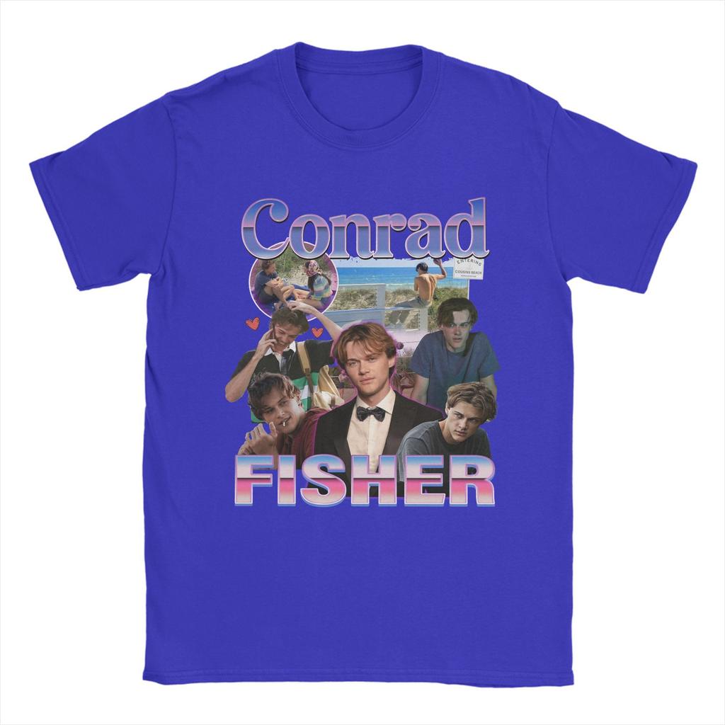 Men's Conrad Fisher The Summer I Turned Pretty Bootleg T Shirts  100% Cotton Clothing Casual Short Sleeve Crewneck Tees T-Shirt