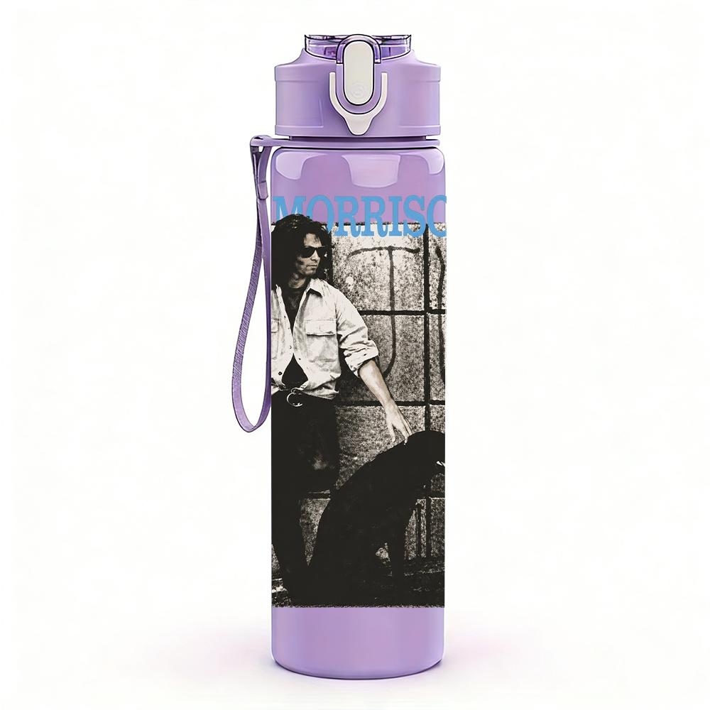 1PC Vintage Black White Band Poster Print 750ml Portable Sports Water Bottle Leakproof Gym Outdoor Travel Drink Cup