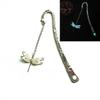 Dragonfly Bookmark Cultural and Creative Product Luminous Metal Bookmark Fluorescent Butterfly Creative Culture Student Bookmark