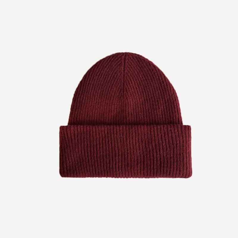 

Winter Warm Beanies Casual Thread Hip Hop Hat Adult Women 100% Wool Knitted Skull Cap Gorro Ski Caps Cold Proof Beanies