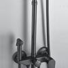 New Stainless Steel Shower Extension Rod Round 30cm Shower Bracket Shower Head Rod