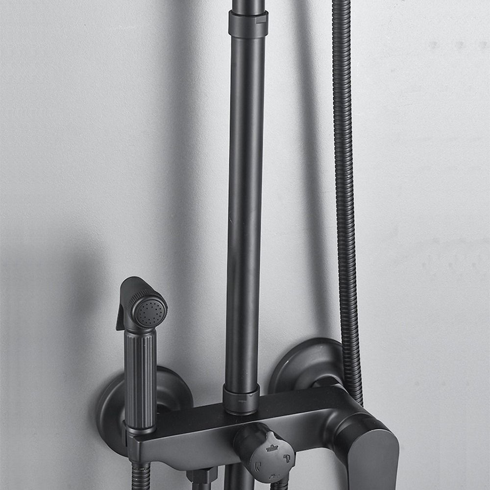 New Stainless Steel Shower Extension Rod Round 30cm Shower Bracket Shower Head Rod