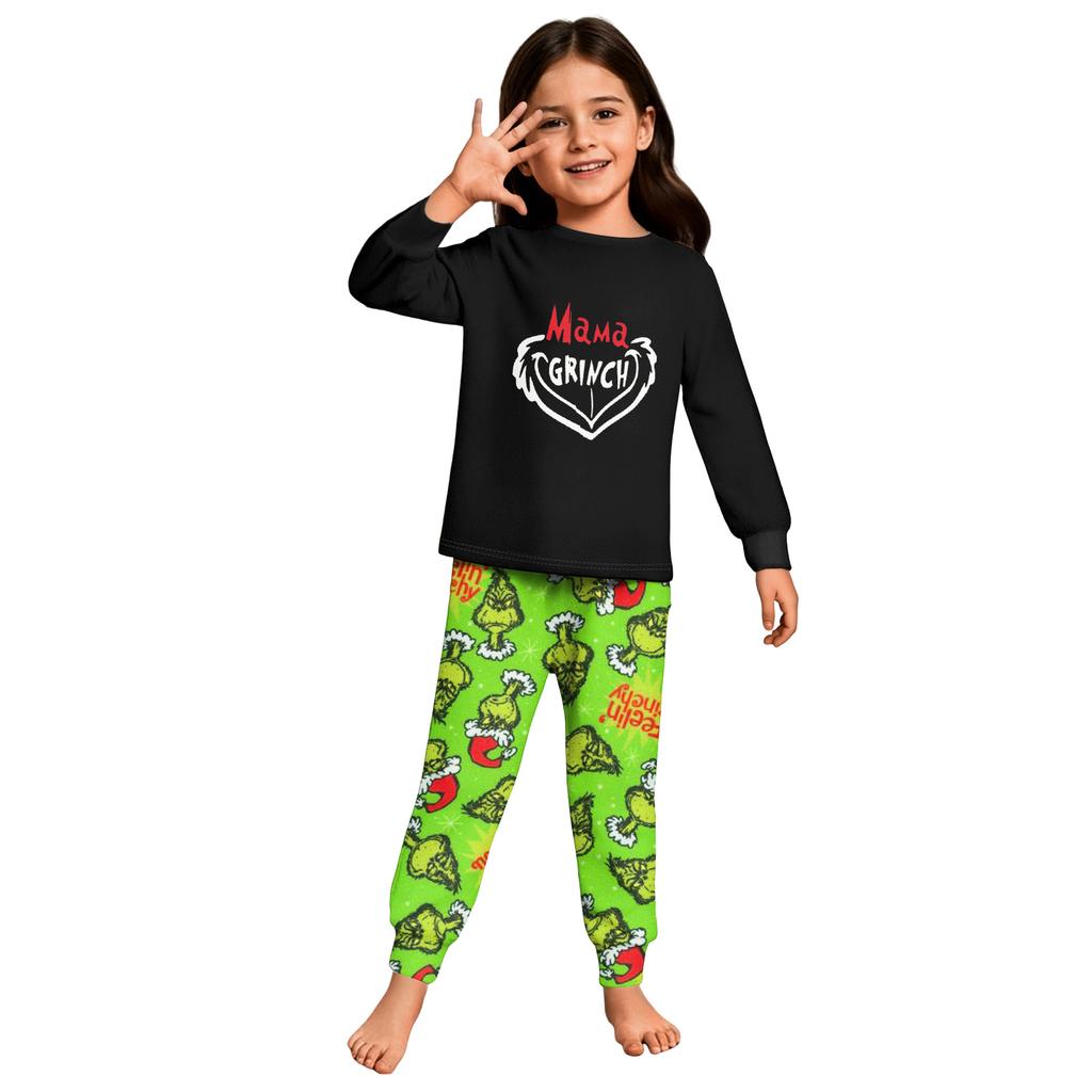 Children's  Boys And Girls Thin Two-piece  Long-sleeved Pants Two-piece