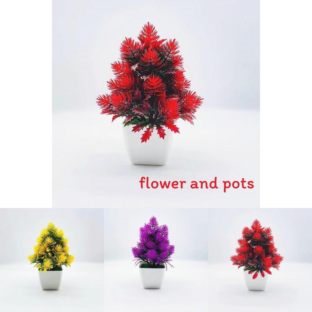 Faux Greenery With Pine Needles Detail For Living Room Desktop Decor And Gift Presentations