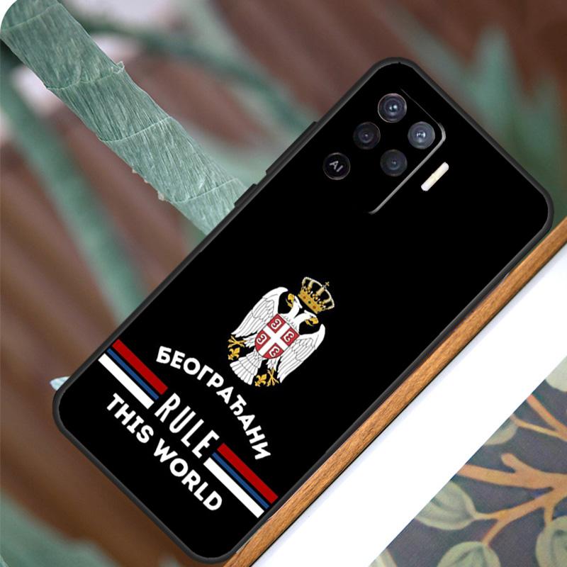 Flagge von Serbien Serbisch für OPPO A58 A78 A98 A54 A74 A94 A16 A76 A96 A5 A9 A52 A72 A79 A53S A15 A17 A57 A77 Fall