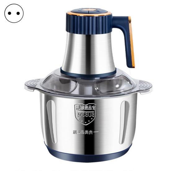 

Мясорубка электрическая 5л с нескользящим основанием острые лезвия 5 скоростей малошумный измельчитель овощей и мяса EU синий