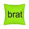 Charli Xcx Brat Pillow Case Comfy Pillow Cover For Office Car Home Decor Retro Trendy Cushion Cover