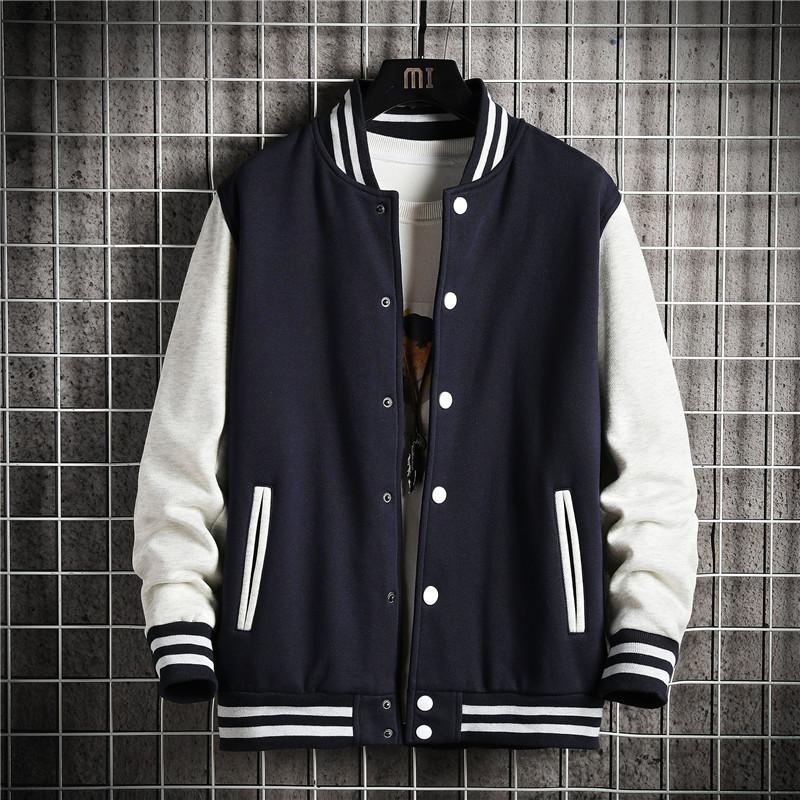 Men's Casual Plus Size Loose Jacket Trendy Brand Baseball Jersey Fashion Bomber Jacket