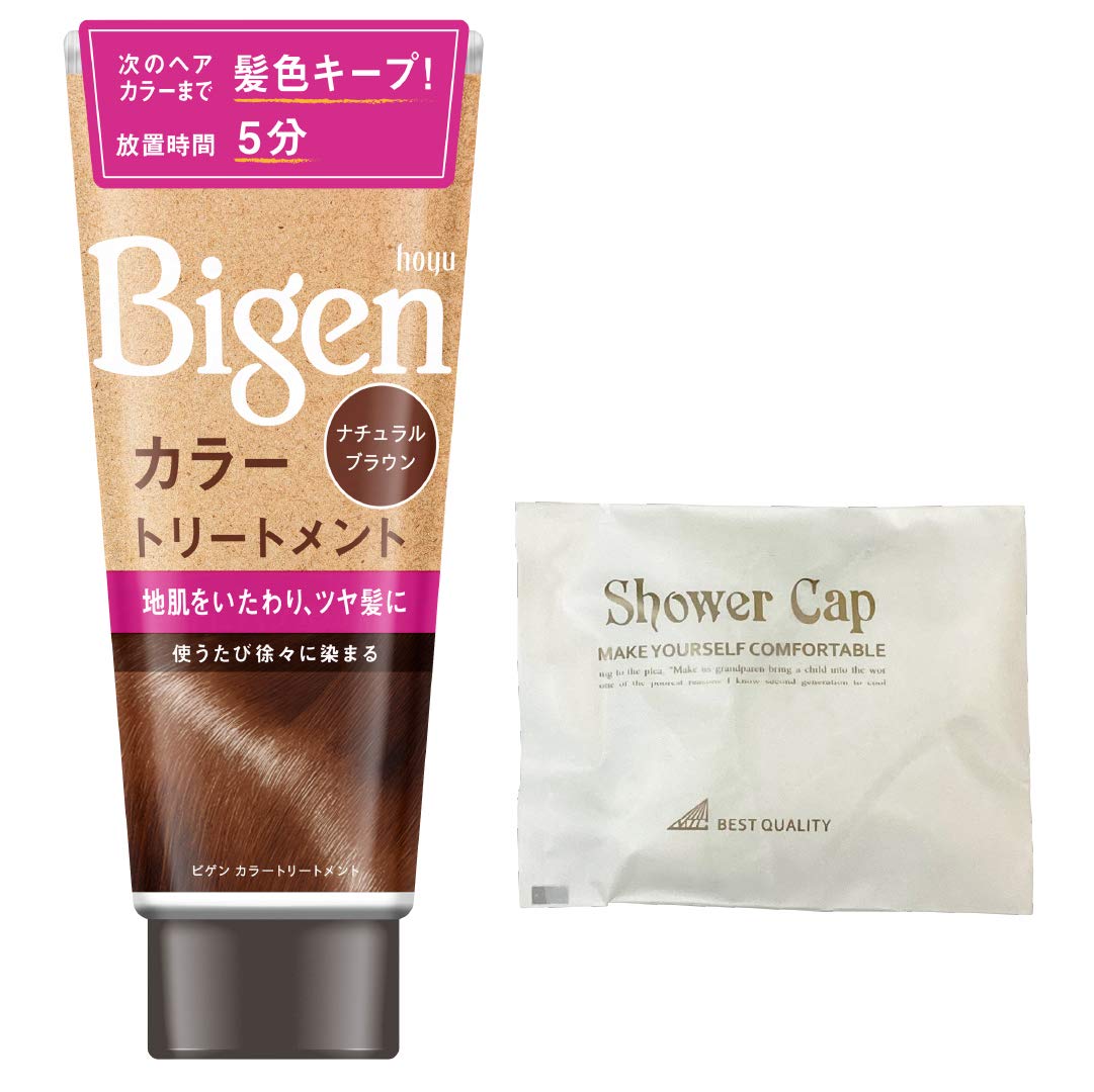 

Hoyu Bigen Color Treatment NBR 180g Bonus Hair Dye for Gray Hair (Natural Brown) +