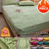 2026 Super Warm Soft Flannel Bed Cover 25cm Universal Mattress Protector Pad Crystal Velvet Fitted Sheet with Elastic Band Anti-mite No Pillowcase