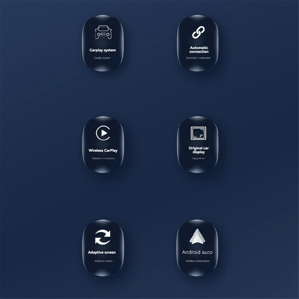 2 in 1 CarPlay Wired to Wireless CarPlay & Android Auto Adapter Type-C/USB Ai Box WiFi Bluetooth CarPlay