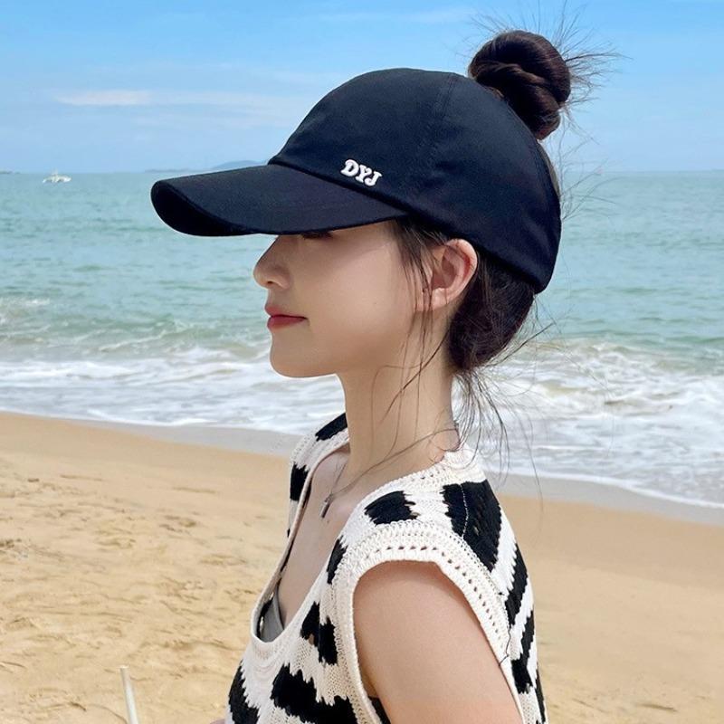 Hat Women's New Summer Duck Tongue Baseball Cap Half-empty Top Can Be Tied High Ponytail Sunshade Sports Sunscreen Hat Sun Hat