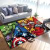 1 Stück Marvel Avengers Superhelden Teppich, Rutschfeste Fußmatte, Cartoon-Charakter-Design, Weicher Samt, Raumdekoration, Waschbar