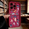 Cute Sea Creatures Pattern Soft TPU Phone Case for iPhone 17 16 15 14 13 12 11 Pro Max Plus Shockproof Anti-Slip Cover