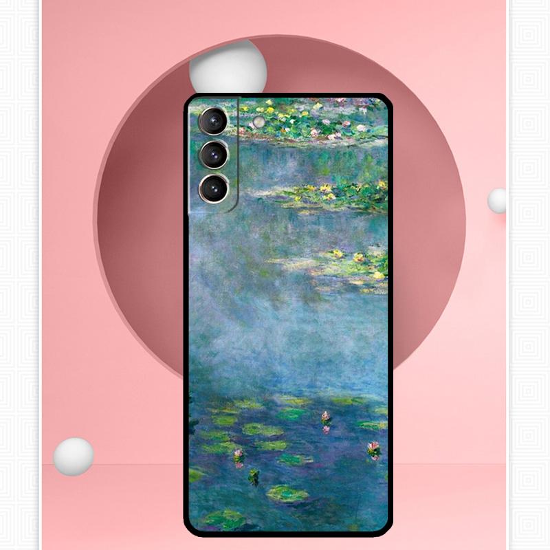 Claude Monet Art Painting Case For Samsung Galaxy S24 Ultra S22 Plus S20 S21 FE S8 S9 S10 Note 10 20 S23 Ultra Cover