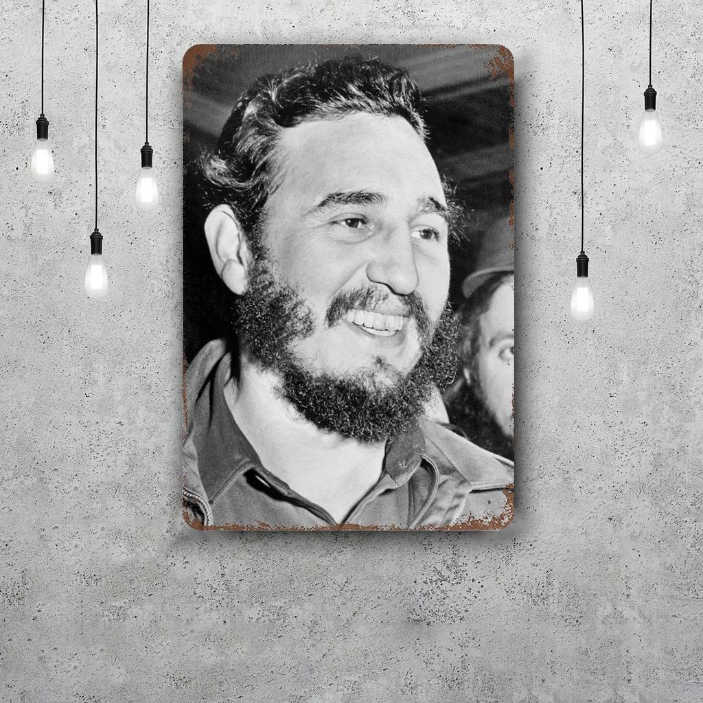 fidel castro Chairman Vintage Metal Tin Signs Posters Decor Retro Metal Plaque Wall Art Decor for Garage Bar