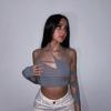 2022 Summer New Goth Y2k Punk T-skjorte Dame Halter Topper Gothic Girl Patchwork Langermet Crop Top Sexy Cut Out Casual T-skjorter