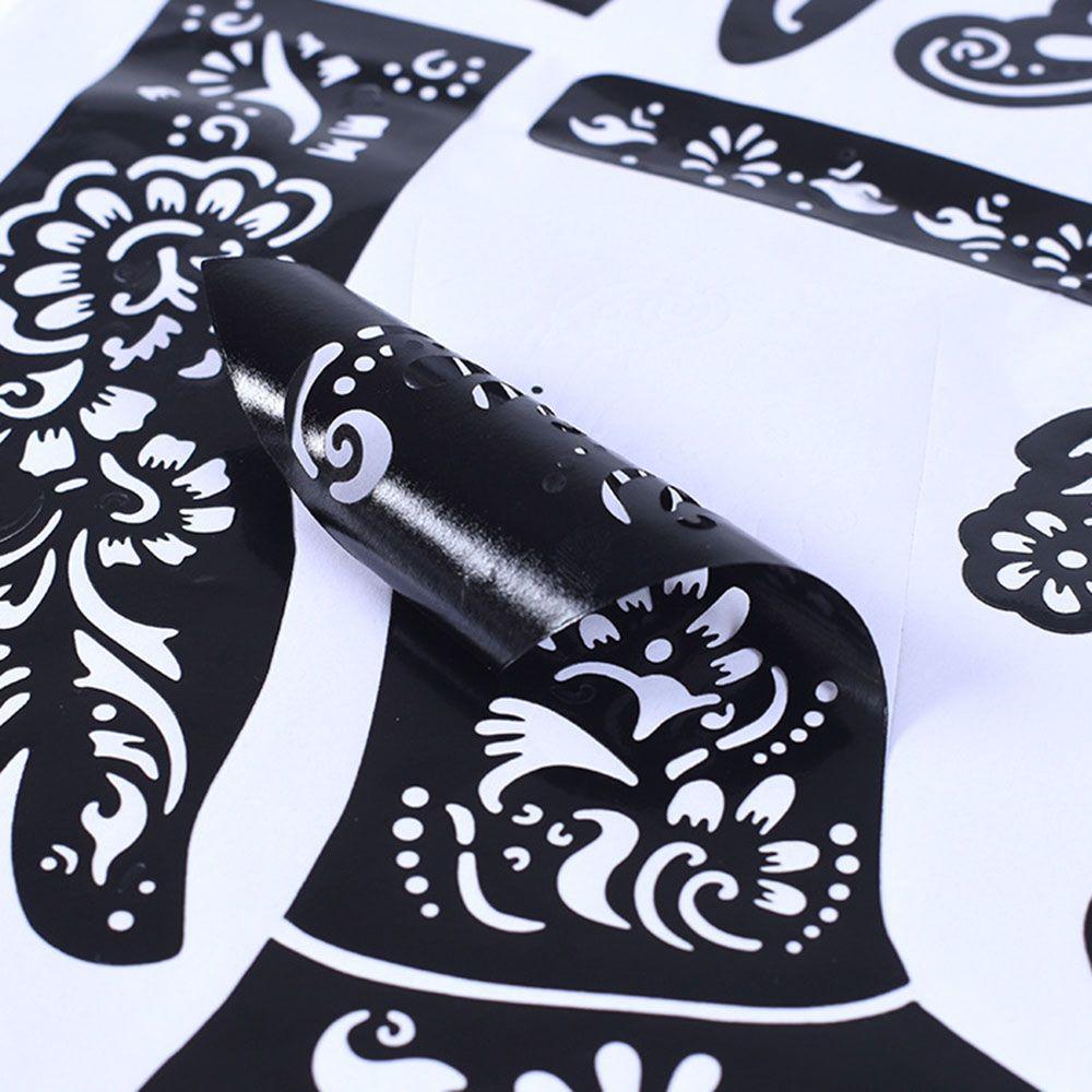 Art Tattoo Stencils Waterproof Henna Template Hand Art Stickers Tattoo Sticker Tattoo Temporary