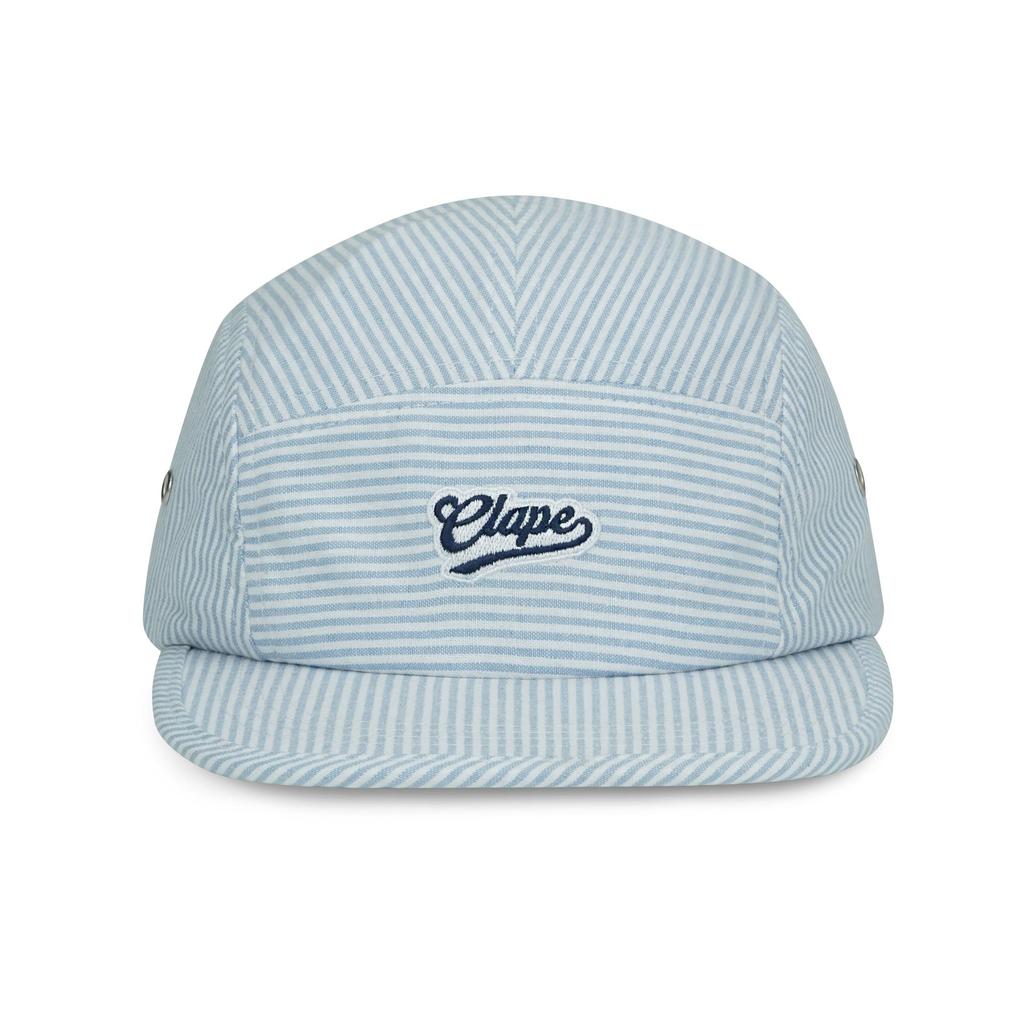 Clape Plus Size Striped Flat Embroidered Adjustable Jet Cap for Sun Perfect for Outdoor and Driving Men's 5-Panel Cap, Lightweight, Breathable, Brim,