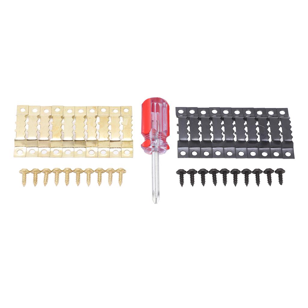 600PCS Sawtooth Picture Hangers Double Hole Sawtooh Frame Hanging Hooks with Screw for RV Ship