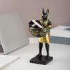 25cm Anubis Figurine Resin Egyptian God Figurine with Bowl Ancient Egypt Art Sculpture Ancient Egypt Decor & Desktop Organizer