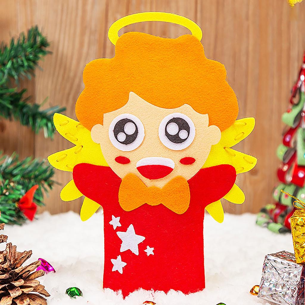DIY Handwerk Nähen Filze Cartoon Santa Weihnachten Handpuppe Handschuh Spielzeug Kinder Geschenk