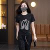 Diamond Suit, Female Design Sense, Thin Temperament, Short-sleeved Fashionable Two-piece Suit