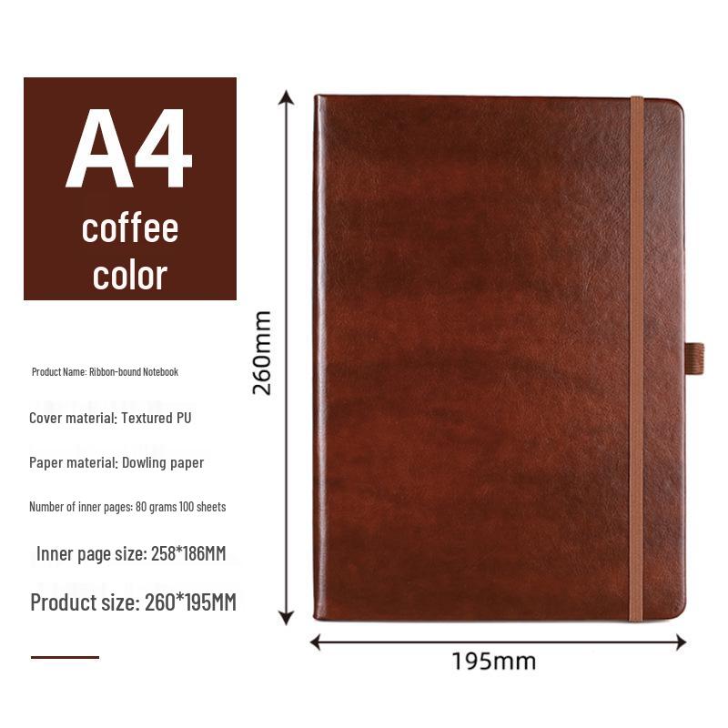 A5 Custom Ribbon Hardcover Notebook for Students and Professionals