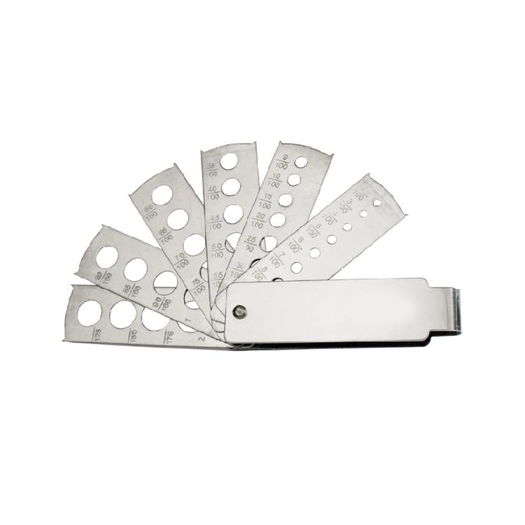 Portable Sturdy Stainless Steel Fan Gauge for Quick and Accurate Diamonds and Gemstones Measurements Casual Use