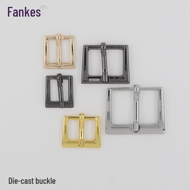Zinc Alloy Trapezoidal Belt and Shoe Buckle - Adjustable Pin Buckle for Clothing and Accessories